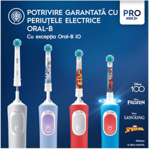 Oral-B Rezerva periuta de dinti electrica Kids Lion King, 4 buc
