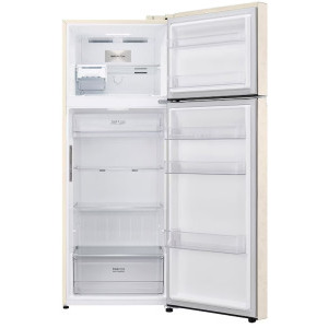 LG GTBV44SEBKD, 461 L, Clasa E, No Frost, Linear Cooling, Multi Air Flow, Smart Inverter, 185 cm, Bej