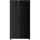 Frigider Side By Side Heinner HSBS-HM442NFGBKE++, 442 L, Clasa E, Full No Frost, Inverter, Touch Control, Display LED, 177 cm, Negru