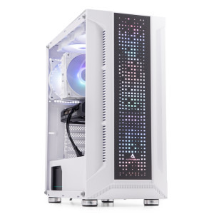Gaming BALAUR Alb Legendar, AMD Ryzen 5 7600 3.8GHz, 32GB DDR5, 1TB SSD, RTX 3060 12GB GDDR6, Iluminare RGB
