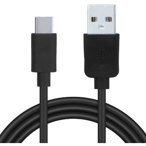 Cablu de date / adaptor Spacer USB-A Male la USB-C Male, 1 m, Black