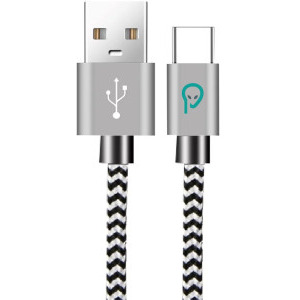 Cablu de date / adaptor Spacer USB-A Male la USB-C Male, 1 m, Zebra