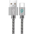 Cablu de date / adaptor Spacer USB-A Male la USB-C Male, 1 m, Zebra