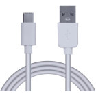 Cablu de date / adaptor Spacer USB-A Male la USB-C Male, 0.5 m, White