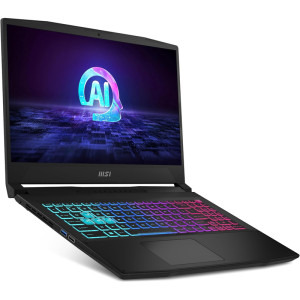 MSI Gaming 15.6'' Katana A15 AI B8VE, FHD 144Hz, Procesor AMD Ryzen™ 9 8945HS (16M Cache, up to 5.2 GHz), 16GB DDR5, 512GB SSD, GeForce RTX 4050 6GB, Free DOS, Black