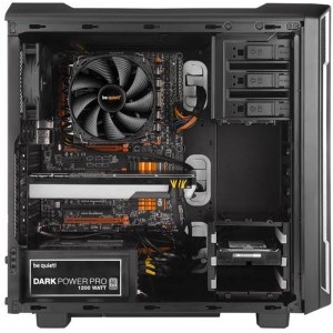 be quiet! Silent Base 600 Window argintiu