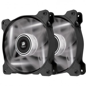 Corsair Air Series SP120 LED White High Static Pressure 120mm Fan Twin Pack