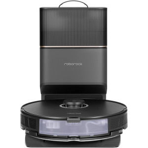 Roborock S8 Plus, S8P52-00, aspirator si mop, 5200 mAh, 6000Pa, 350 ml, 4 senzori, 4 harti, 50 W, 180 min autonomie, Negru, Li-Ion 5200 mAh, 0.350L