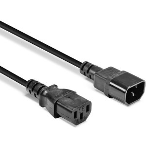 LINDY IEC 320 C14 Male - IEC 320 C13 Female, 3m, negru