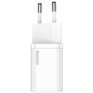 Baseus CCSUP-J02, Super Si 1C Quick Charge 30W, 1x USB-C, White