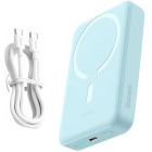 Baterie externa Baseus Magnetic Mini, 10000 mAh Wireless Fast Charge 30W, Blue
