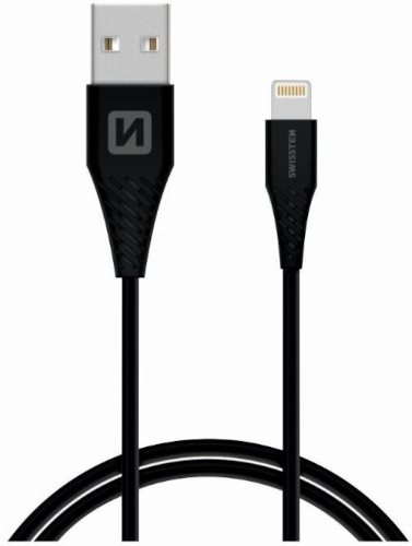 Cablu periferice Swissten USB tip A Male la Lightning Male, 1.2 m, Negru