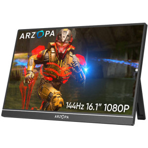 Monitor LED Arzopa Portabil Gaming Z1FC 16.1 inch FHD IPS 1 ms 144 Hz USB-C HDR
