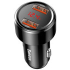 Incarcator auto Baseus CCMLC20A-01, 2x USB, 45 W, Black
