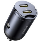 Incarcator auto Baseus C00035001121-03, 2x USB-C, 30 W, Black