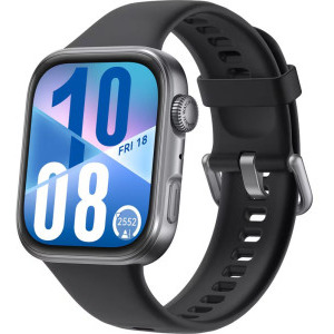 Huawei Watch Fit 4, Black cu Black Fluoroelastomer Strap