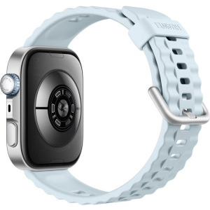 Huawei Watch Fit 4 Pro, Silver curea Blue Fluoroelastomer