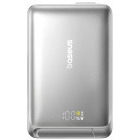 Baterie externa Baseus Nomos Qi2, 10000 mAh, 2x USB-C, 45 W, Display, Cablu USB-C integrat, Silver