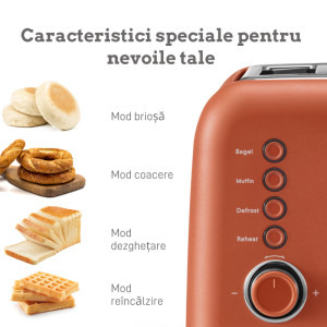 Buydeem Portocaliu, Prajitor de paine DT730E-KR/EU