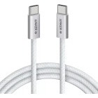 Cablu de date / adaptor Anker Zolo, USB-C Male la USB-C Male, 240 W, 1 m, White