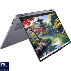 Laptop Lenovo 16 IdeaPad 5 2-in-1 16IAL10, WUXGA IPS Touch, Procesor Intel® Core™ Ultra 5 225U (12M Cache, up to 4.80 GHz), 16GB LPDDR5X, 512GB SSD, Intel Graphics, Win 11 Home, Luna Grey