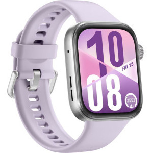 Huawei Watch Fit 4, Silver cu Purple Fluoroelastomer Strap