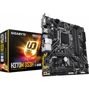 Материнская плата gigabyte h370m ds3h lga 1151v2 intel h370 matx обзор