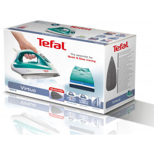 Tefal Fier de calcat Virtuo FV1710, 1800W, 20g/min, Alb-Turcoaz