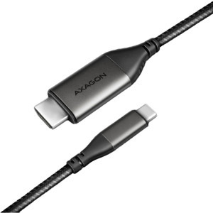 AXAGON USB-C Male - HDMI v2.1a Male, 1.8m, negru-gri
