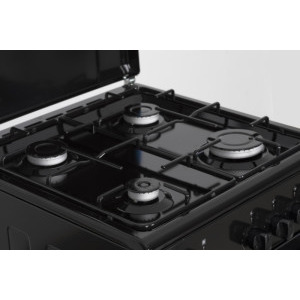 Heinner HFSC-SME50BK, 4 arzatoare, Gaz, Dispozitiv de siguranta, 50 cm, Negru