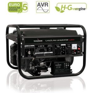 Tecnoware Generator benzina FGE4200E, 4200 VA, 3000 W, 15 L, 74-78 dBA