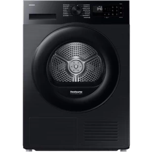 Samsung DV80DG52B0ABLE, Pompa de caldura, 8 kg, Clasa C, Digital Inverter, Hygiene Care, OptimalDry, SmartThings, Iluminare interioara, Negru
