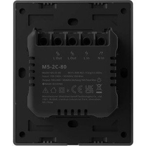 Sonoff Intrerupator Smart M5-2C-80, Wi-Fi, Control vocal