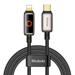 Mcdodo USB-C Male la Lightning Male, 36W, 1.2 m, Black