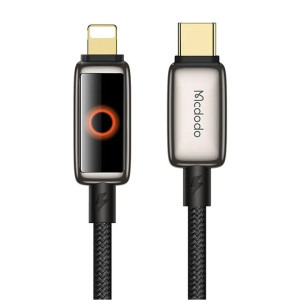 Mcdodo USB-C Male la Lightning Male, 36W, 1.2 m, Black