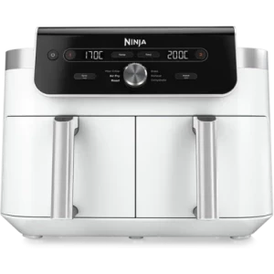 Ninja Friteuza cu aer cald DualZone DZ901EUWH, 2470W, 2x 4.75L, Alb