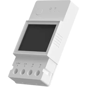 Releu Sonoff Smart POWR320D, Masurare consum energie, Display LED, W-Fi