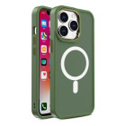 Lemontti Capac protectie spate Color Matte MagSafe Green pentru iPhone 15 Pro