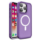 Lemontti Capac protectie spate Color Matte MagSafe Purple pentru iPhone 15 Pro