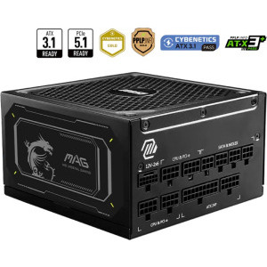 MSI MAG A1000GL PCIE5 II, 80+ Gold, 1000W