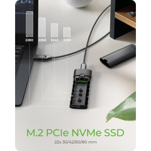 Icy Box IB-1806MT-CU31 M.2 NVMe USB 3.2 Gen 2 USB-C Black