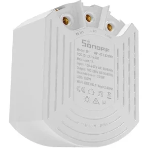 Sonoff Comutator Smart cu variator D1R, Wi-Fi, Control vocal, Telecomanda