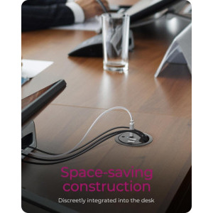 Icy Box IB-HUB1407 In-Desk USB Charger