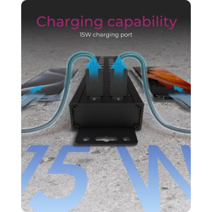 Icy Box IB-HUB1720-U3 20-in-1 USB Hub Black
