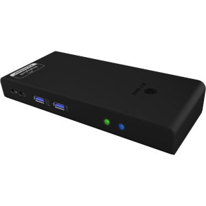 Icy Box Docking Station IB-DK2251AC, 11-in-1, 2x HDMI, 2x USB 3.0, 4x USB 2.0, Gigabit LAN, Audio, Black