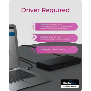 Icy Box Docking Station IB-DK2245AC, USB-C, 65W Power Delivery, 2x DisplayPort, 2x HDMI, 4x USB 3.2, Gigabit LAN