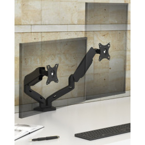 Icy Box IB-MS204-T, Dual monitor, max. 32 inch, Argintiu
