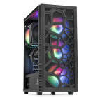 PC Gaming ZMEU Essential Max, Intel i5-12400F 2.5GHz, 8GB DDR4, 500GB SSD, RTX 5050 8GB GDDR6, Iluminare RGB