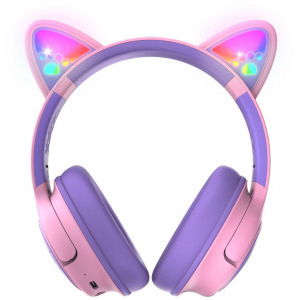PowerLocus On-Ear, Bobo Cat Ears Kids Purple/Pink