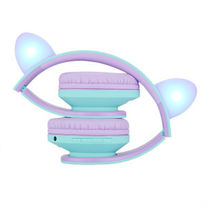 PowerLocus Over-Ear, Kids Cat Ears Purple/Teal
